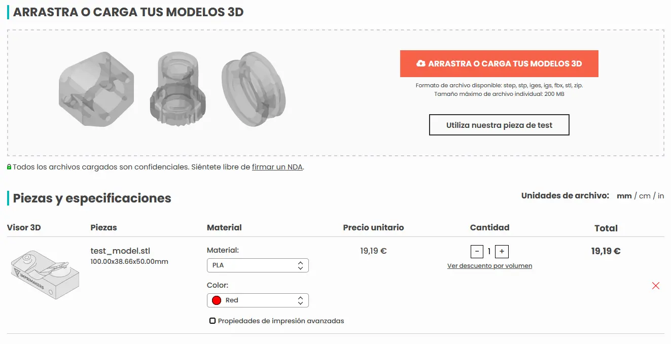 Servicio de impresión 3D en Valencia