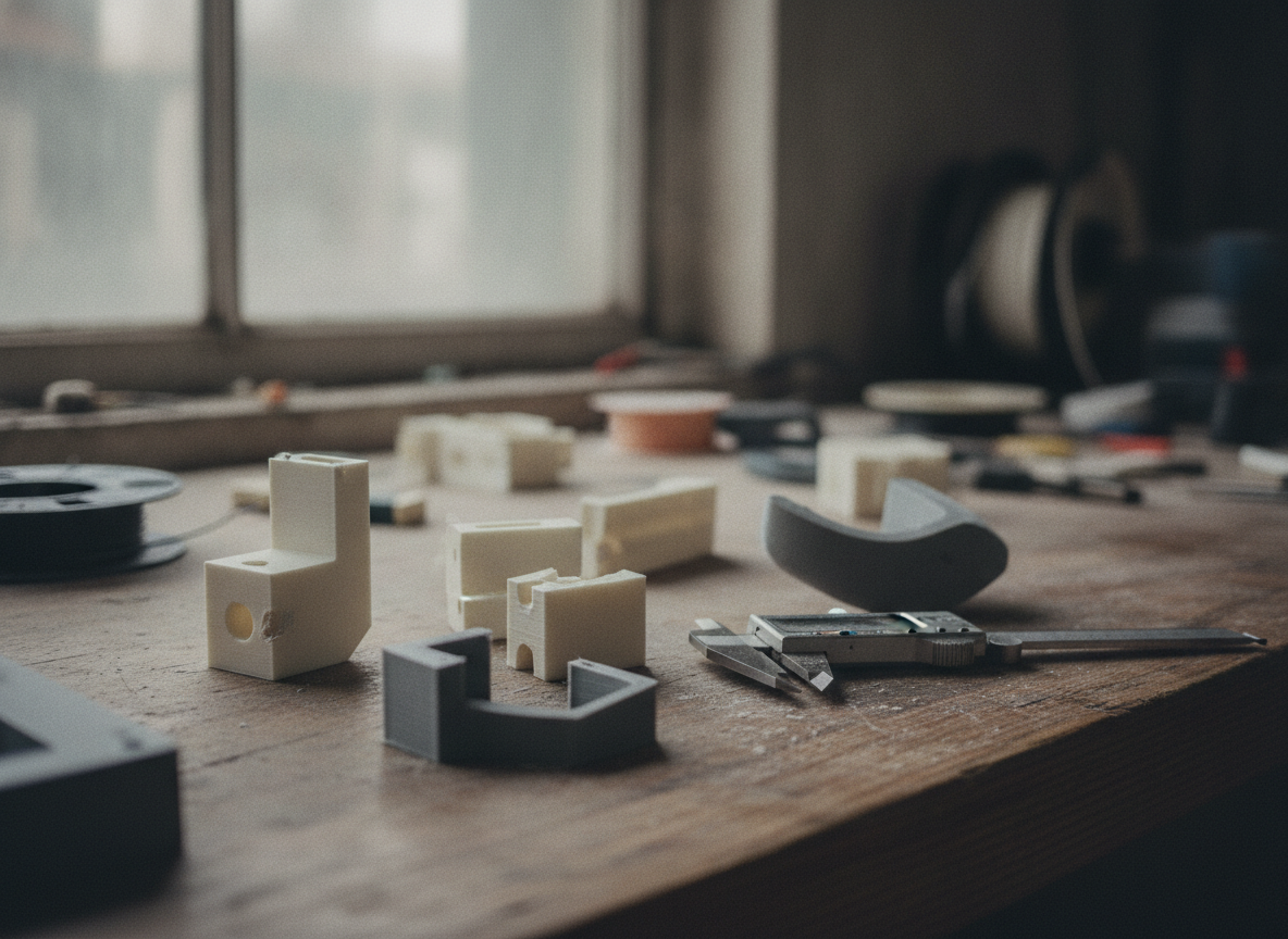 Prototipos impresos en PLA y PETG, los materiales de impresión 3D más usados