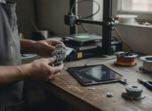 Modelo 3D revisado y listo para imprimir en pantalla y sobre la mesa — servicio de impresión 3D de Imprimakers
