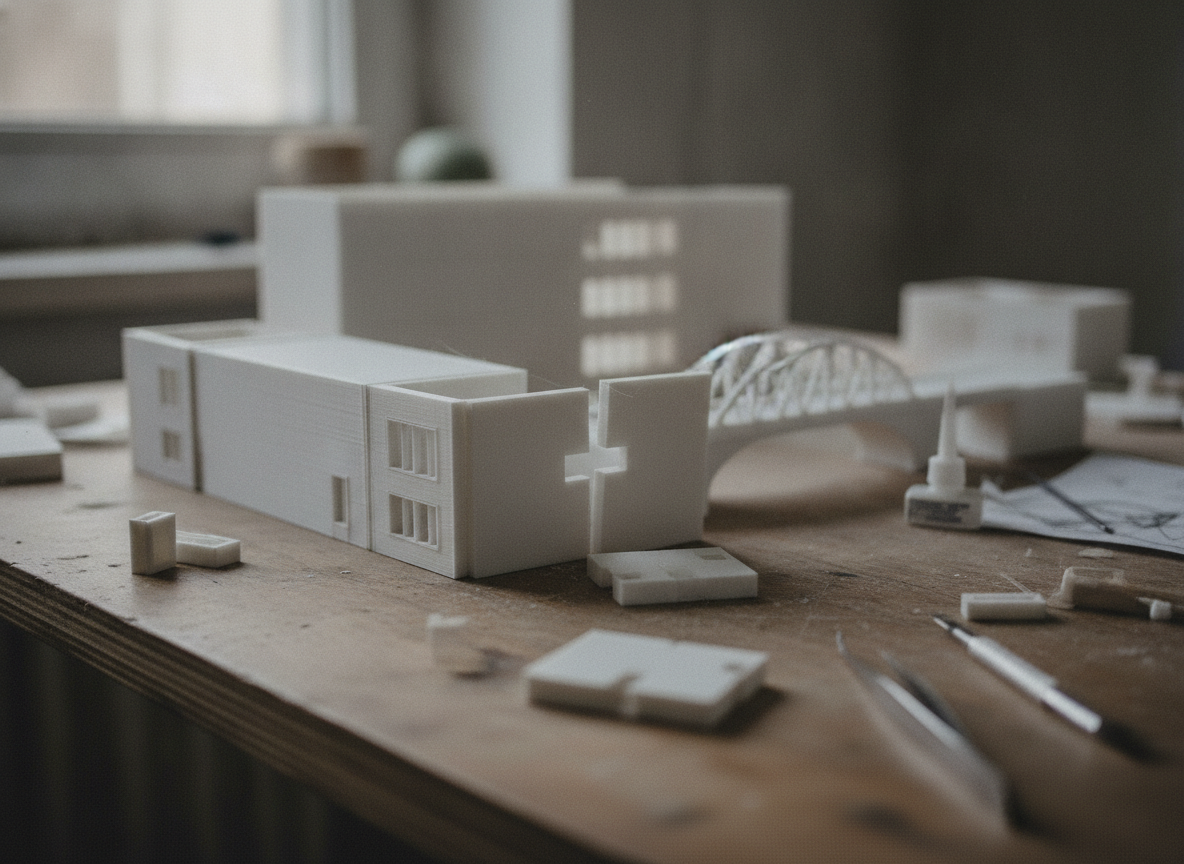 Maqueta de gran formato impresa en 3D por modulos para una empresa