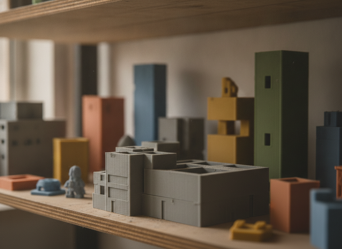 Piezas impresas en 3D de distintos materiales y tamanos que influyen en el presupuesto