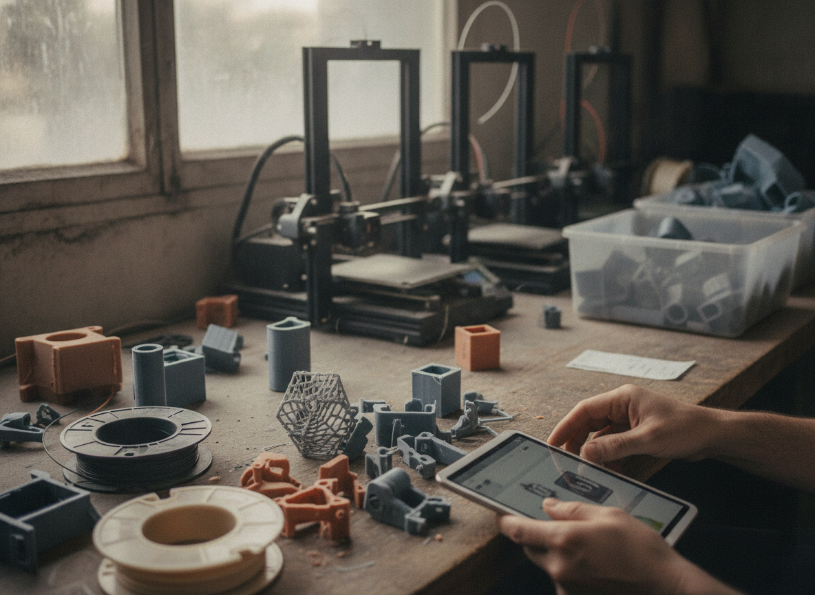 Granja de impresoras 3D de un servicio para externalizar la impresión 3D — Imprimakers