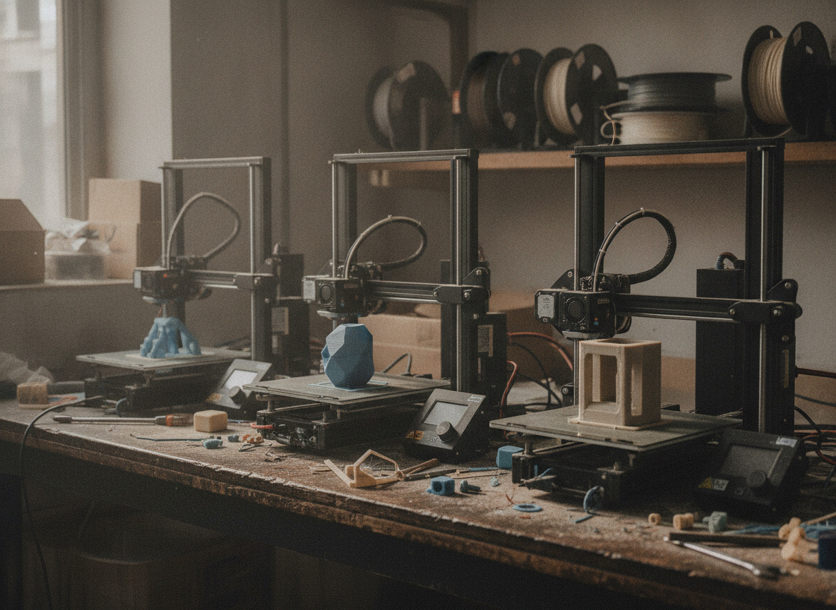granja de impresoras 3D del servicio de impresión 3D de Imprimakers en Valencia