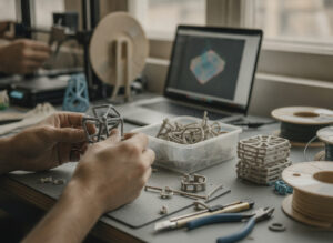 Pieza impresa en 3D optimizada para reducir su coste de fabricación — servicio de impresión 3D de Imprimakers